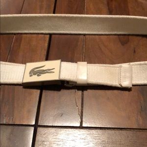 Lacoste twill belt
